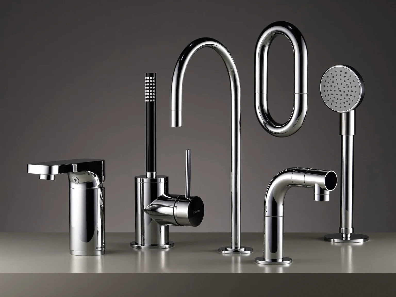Illustrazione di un ambiente bagno con elementi coordinati
